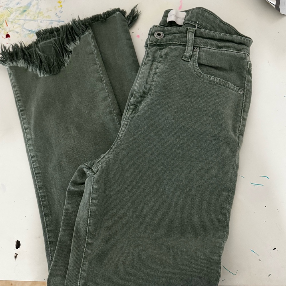 Jonathan Simkhai Olive Green Denim